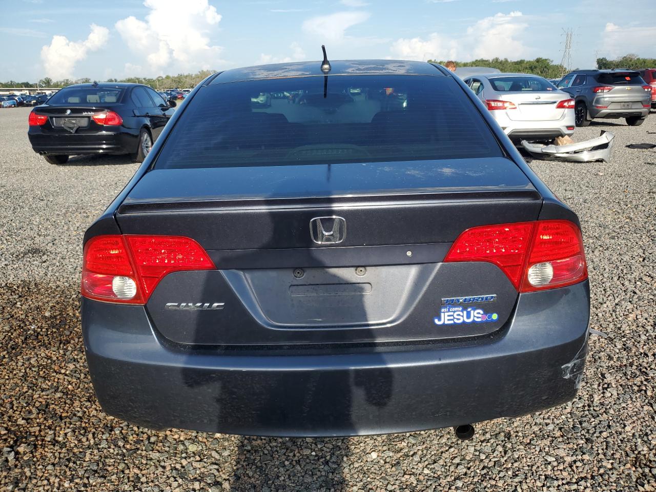 2007 Honda Civic Hybrid Gray vin: JHMFA36207S002510