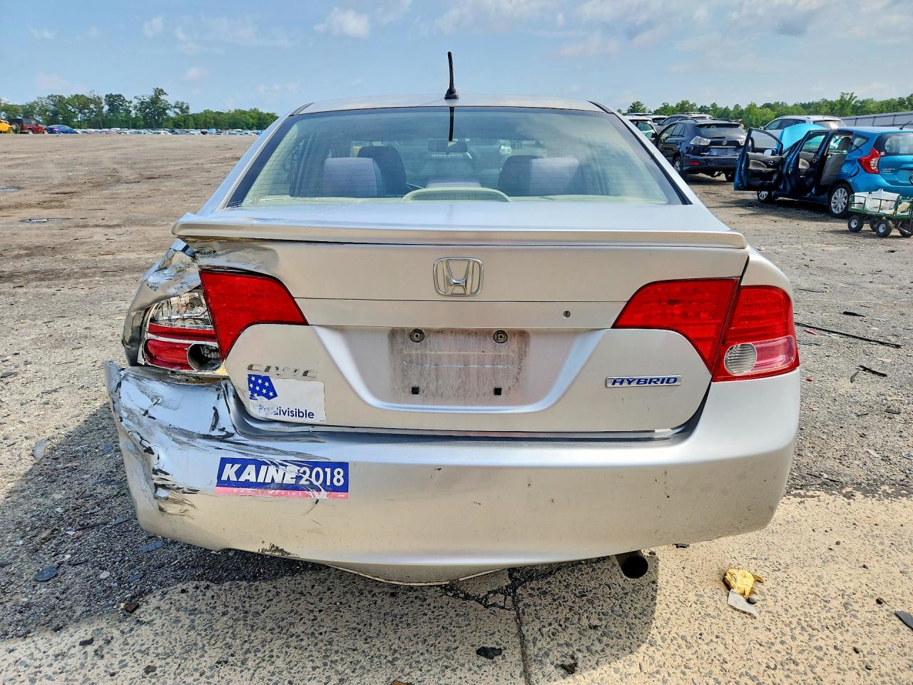 2007 Honda Civic Hybrid Silver vin: JHMFA36207S012423