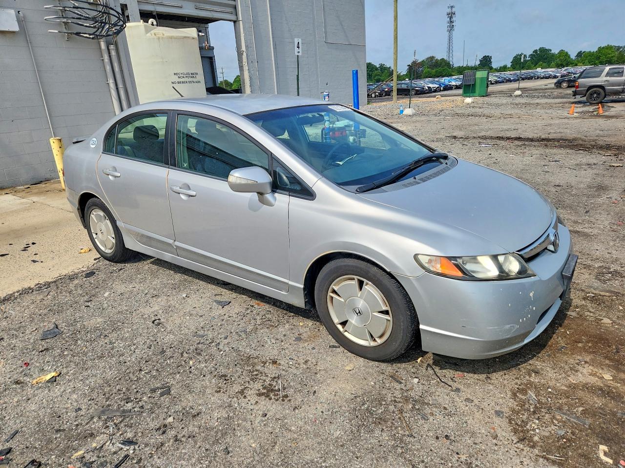2007 Honda Civic Hybrid Silver vin: JHMFA36207S012423
