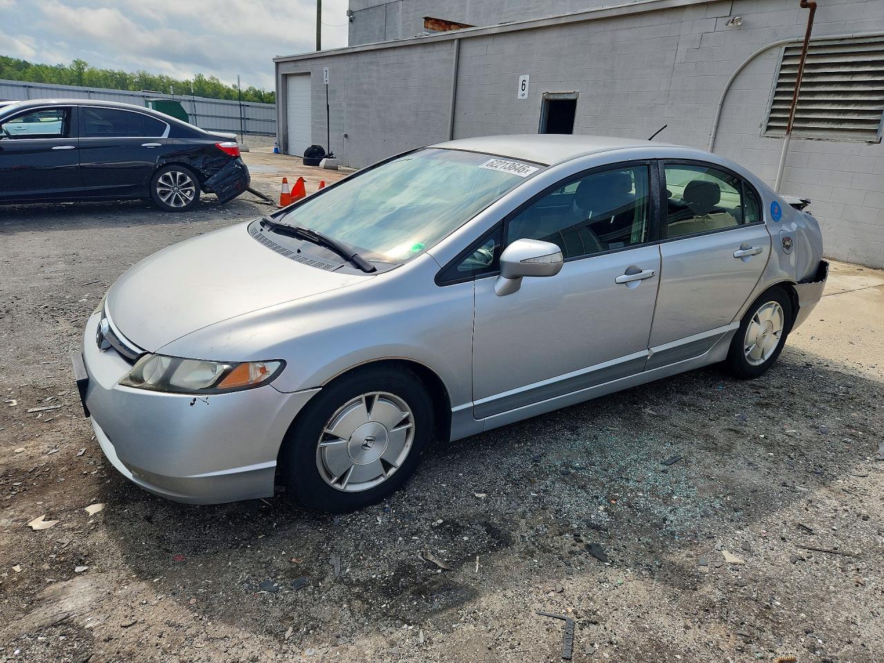 2007 Honda Civic Hybrid Silver vin: JHMFA36207S012423