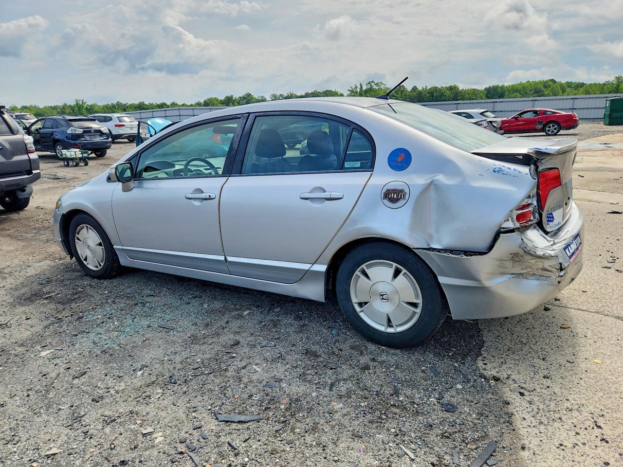 2007 Honda Civic Hybrid Silver vin: JHMFA36207S012423
