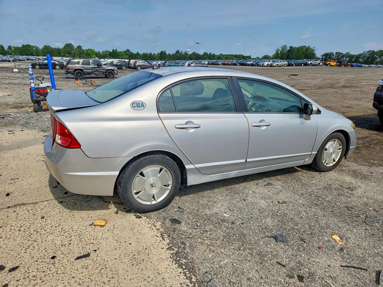 2007 Honda Civic Hybrid Silver vin: JHMFA36207S012423