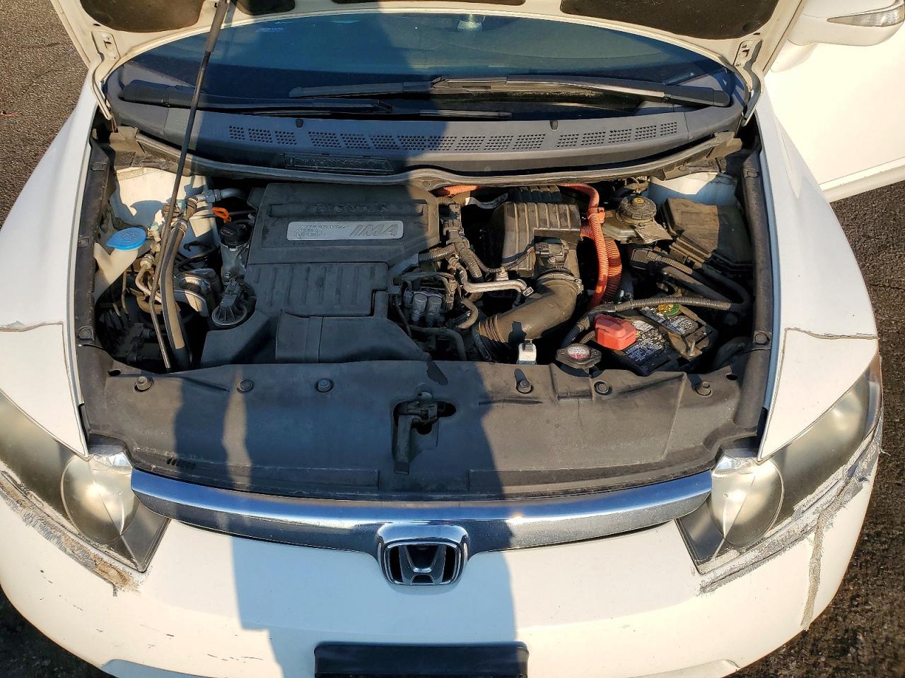 2007 Honda Civic Hybrid White vin: JHMFA36207S022787