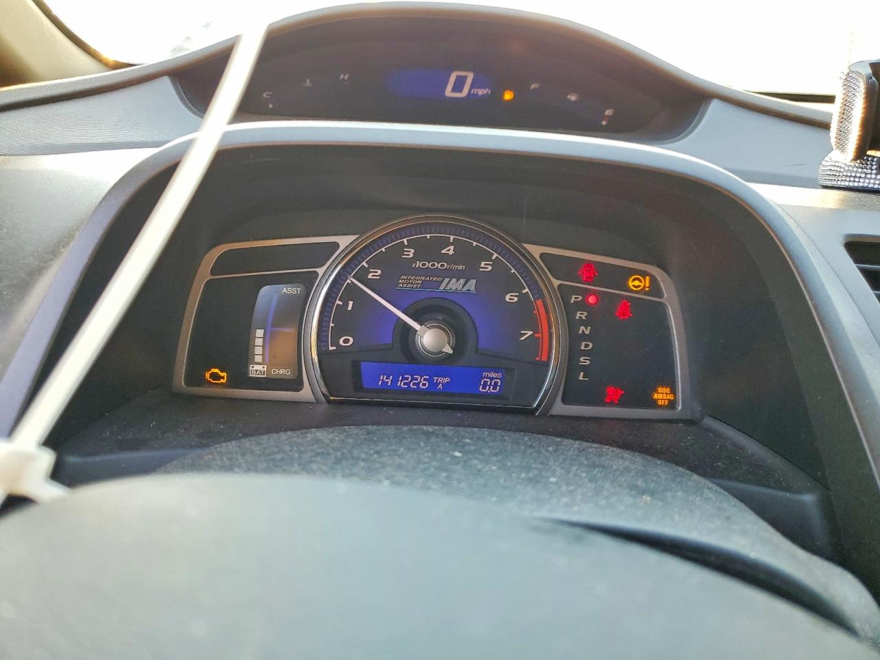 2007 Honda Civic Hybrid White vin: JHMFA36207S022787