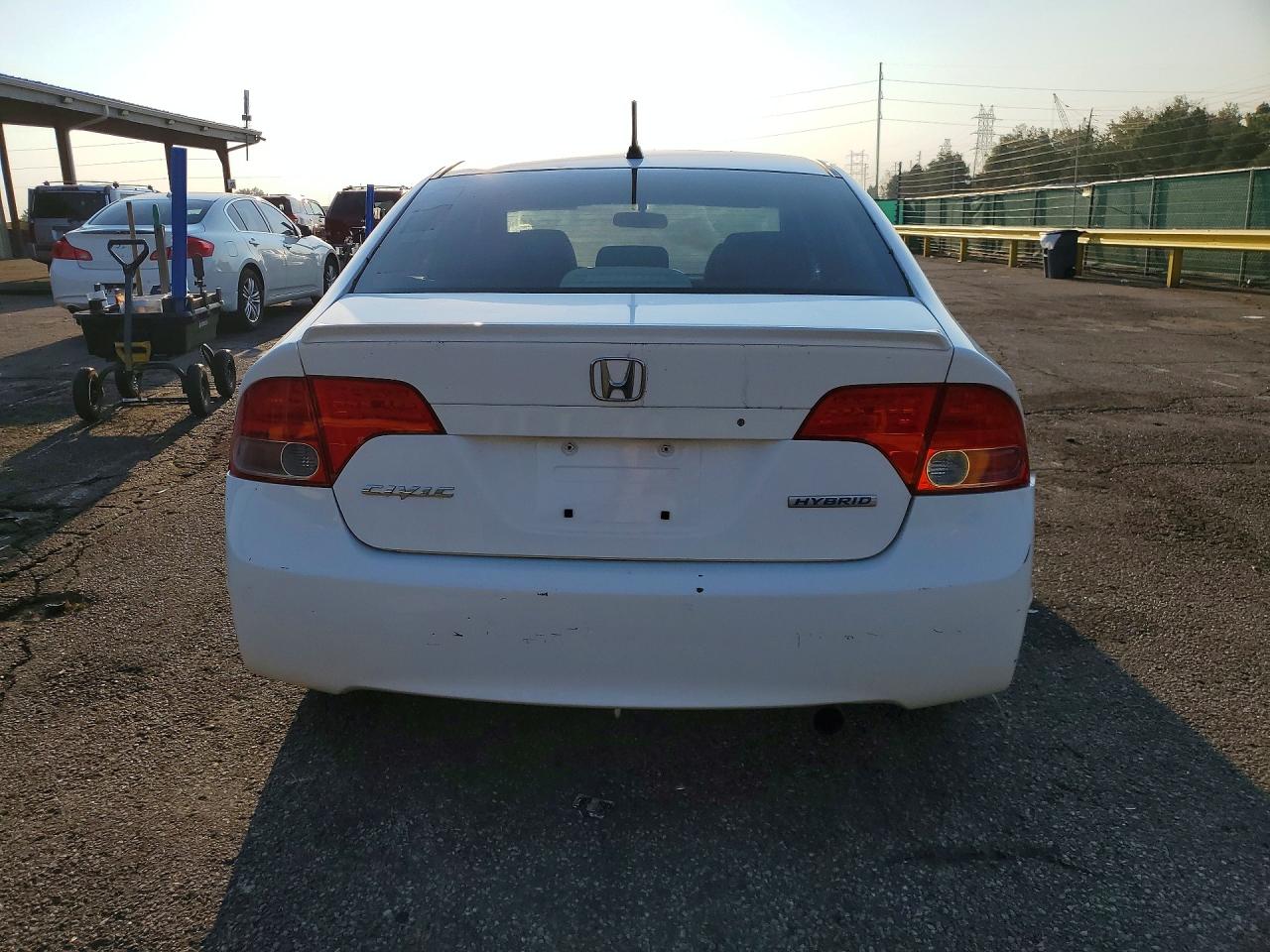 2007 Honda Civic Hybrid White vin: JHMFA36207S022787