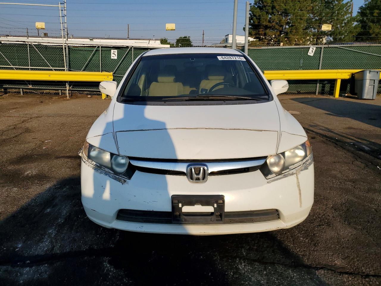 2007 Honda Civic Hybrid White vin: JHMFA36207S022787