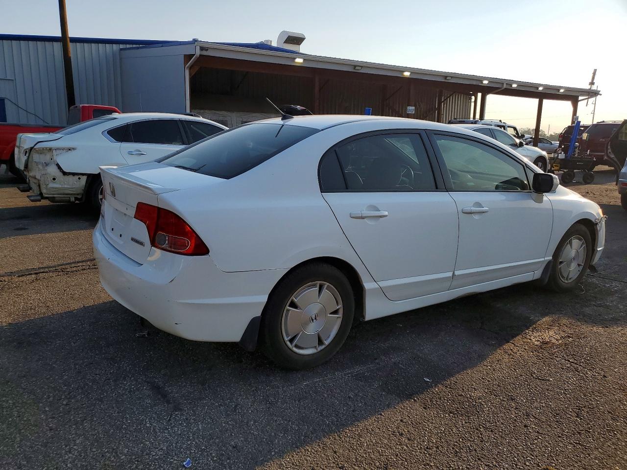 2007 Honda Civic Hybrid White vin: JHMFA36207S022787