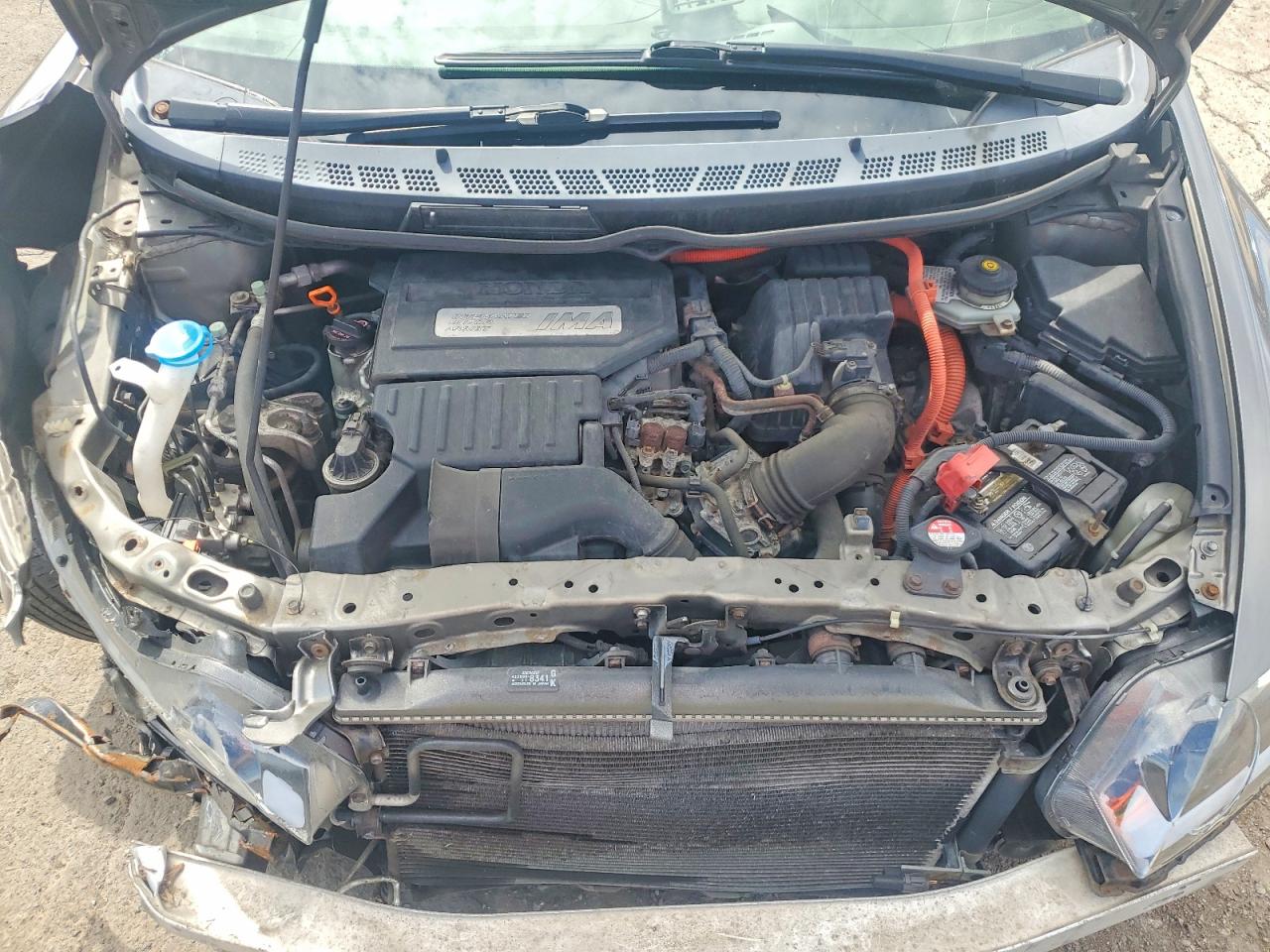 2007 Honda Civic Hybrid Серый vin: JHMFA36207S024555