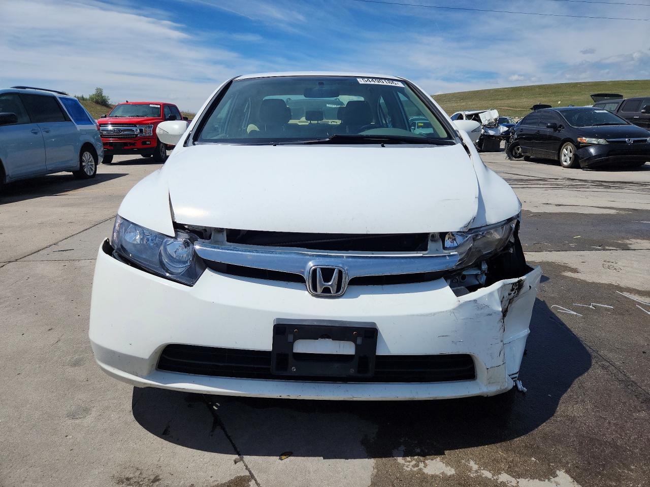 2007 Honda Civic Hybrid Белый vin: JHMFA36207S025673