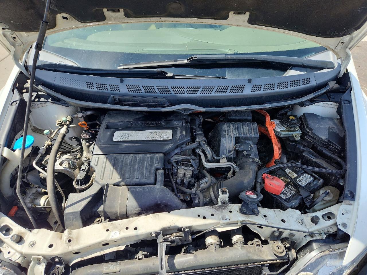 2007 Honda Civic Hybrid Белый vin: JHMFA36207S025673