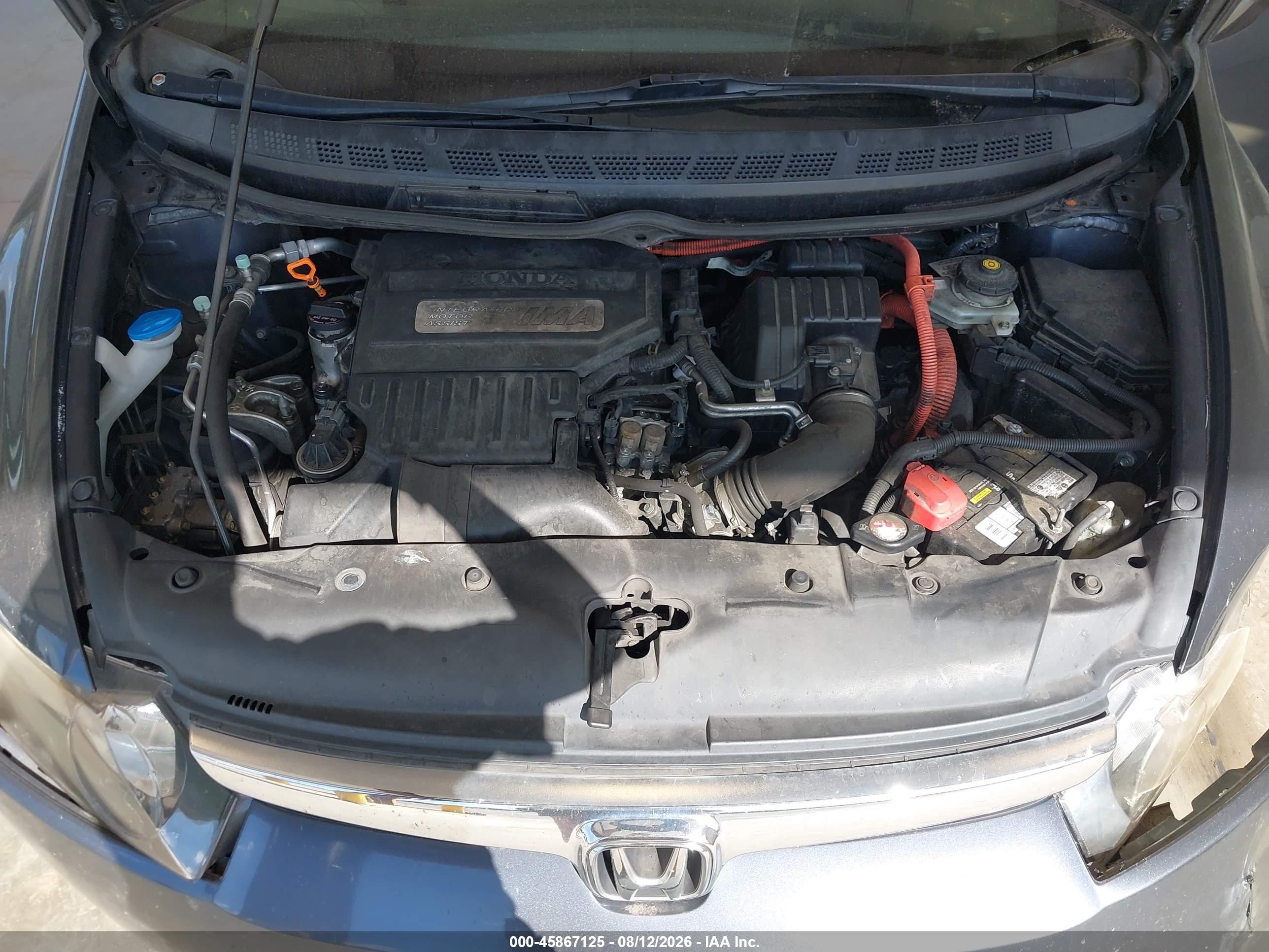 2008 Honda Civic Hybrid   Gray vin: JHMFA36208S023942