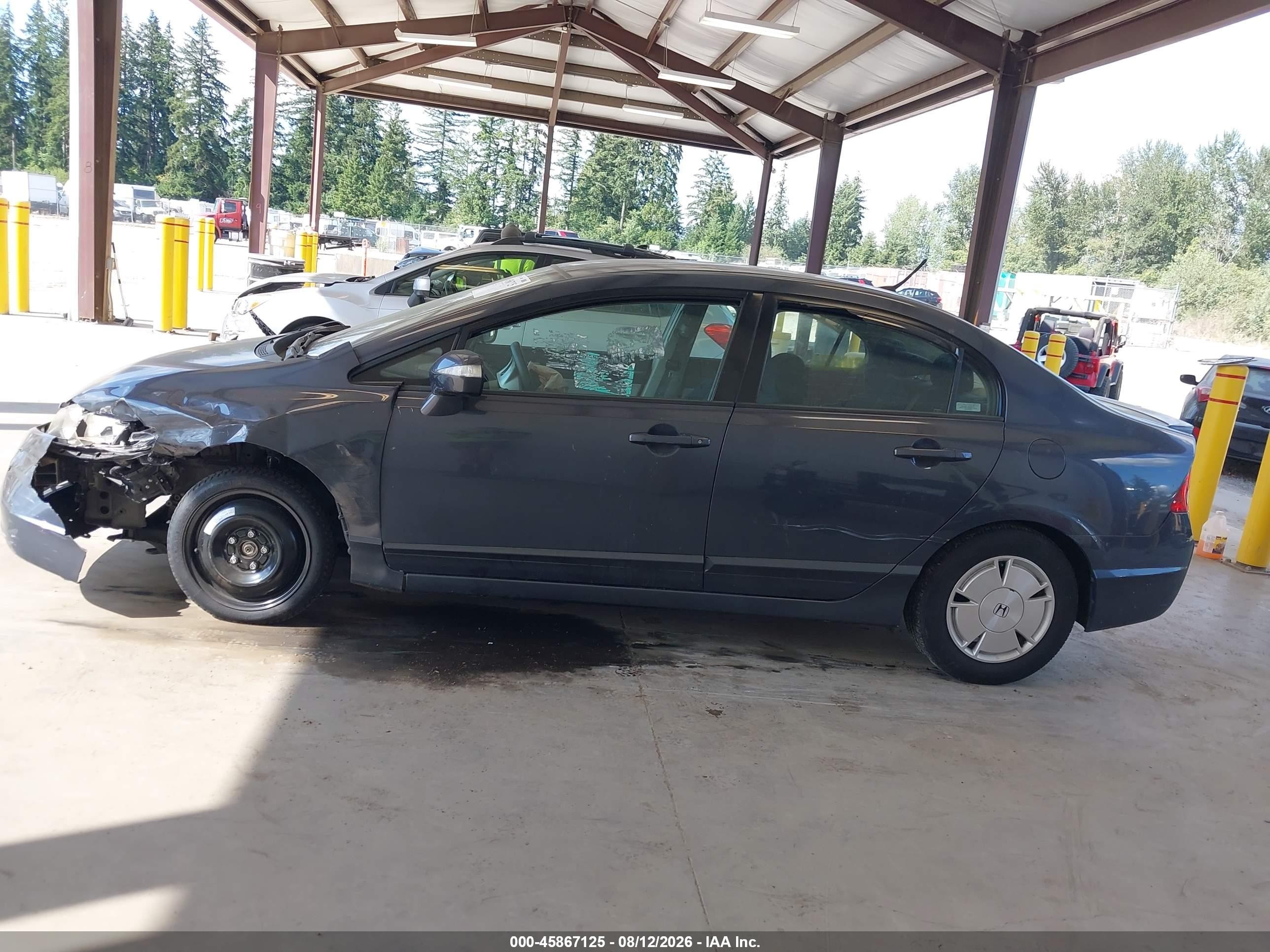 2008 Honda Civic Hybrid   Gray vin: JHMFA36208S023942