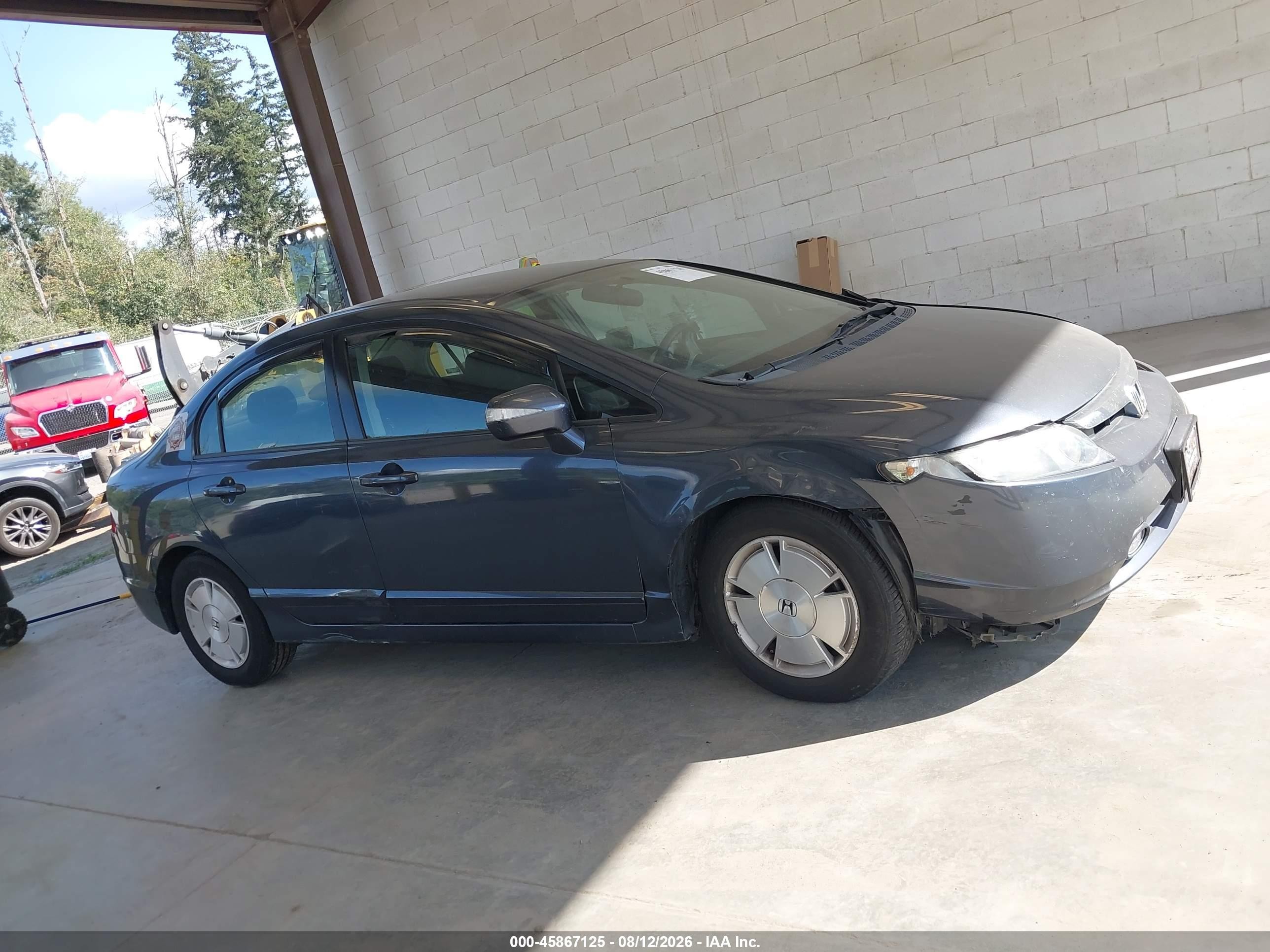 2008 Honda Civic Hybrid   Gray vin: JHMFA36208S023942