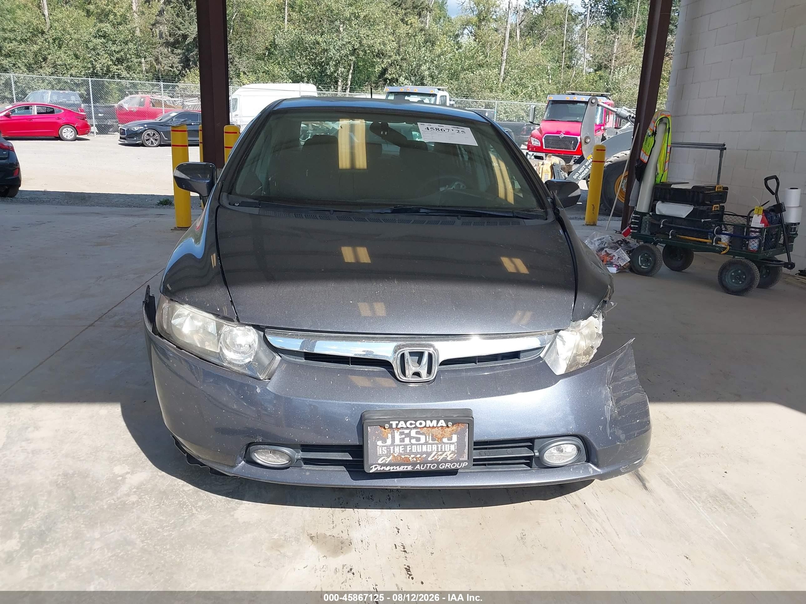 2008 Honda Civic Hybrid   Gray vin: JHMFA36208S023942