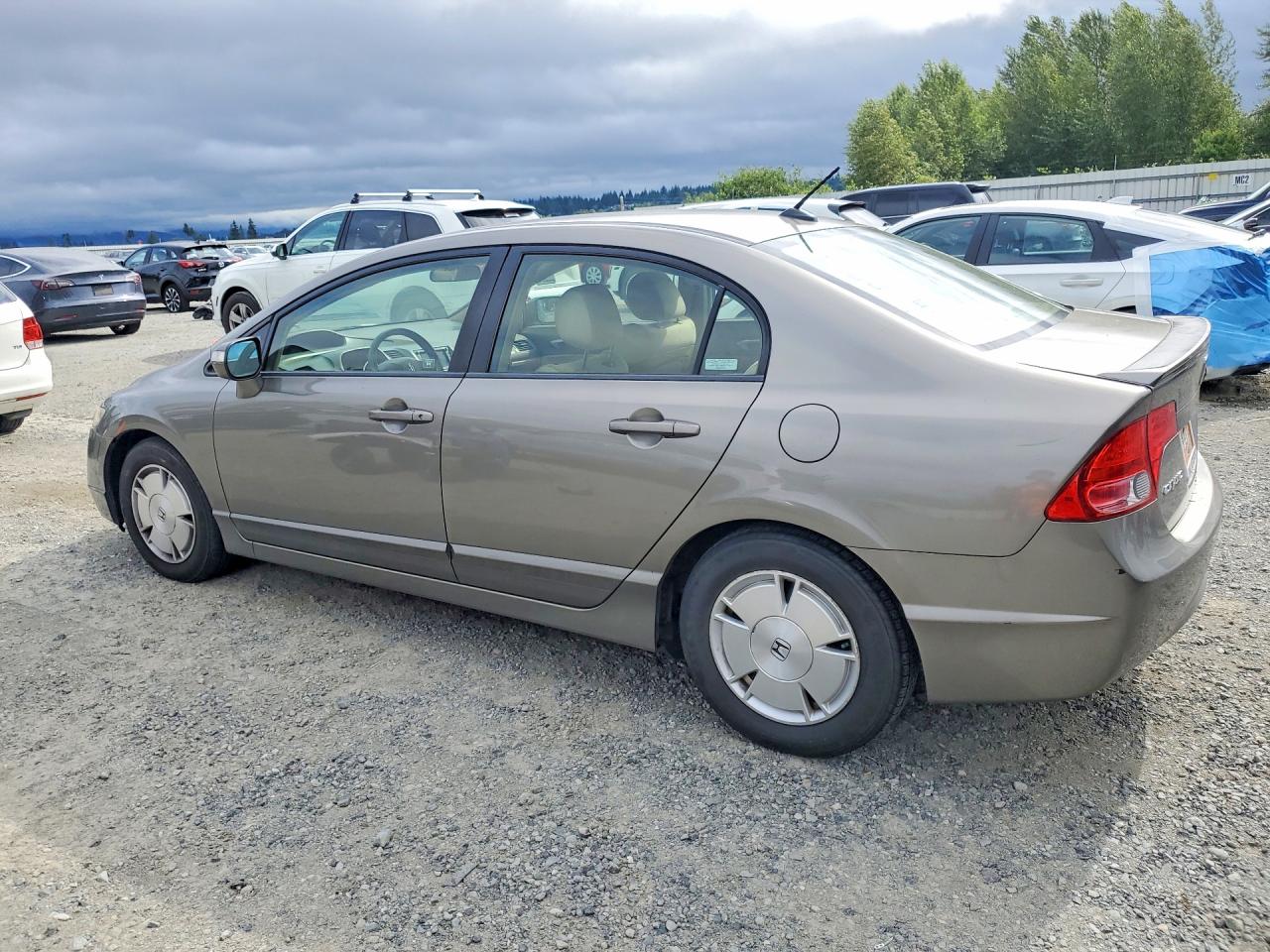 2008 Honda Civic Hybrid Tan vin: JHMFA36208S026002
