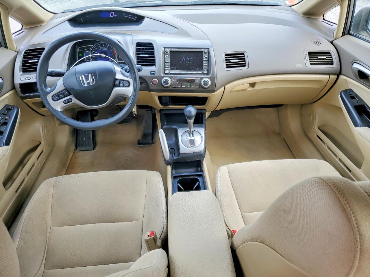 2008 Honda Civic Hybrid Tan vin: JHMFA36208S026002