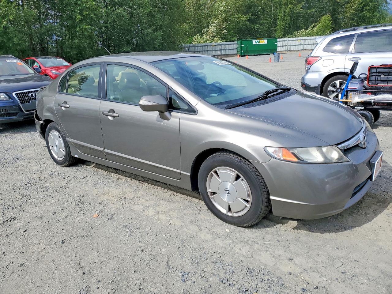 2008 Honda Civic Hybrid Tan vin: JHMFA36208S026002