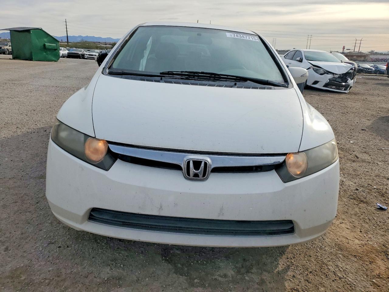 2008 Honda Civic Hybrid White vin: JHMFA36208S030339