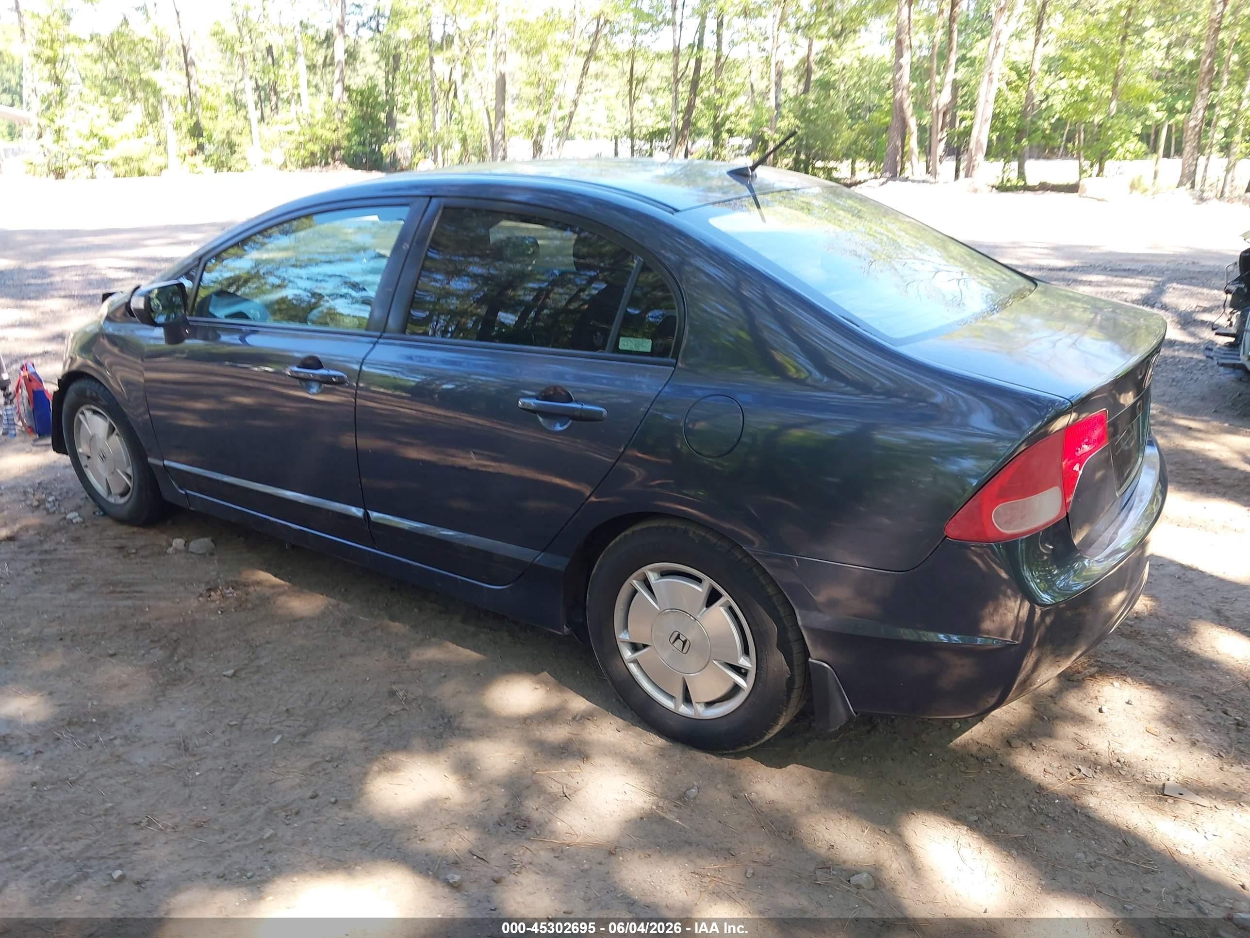 2009 Honda Civic Hybrid Gray vin: JHMFA36209S012098