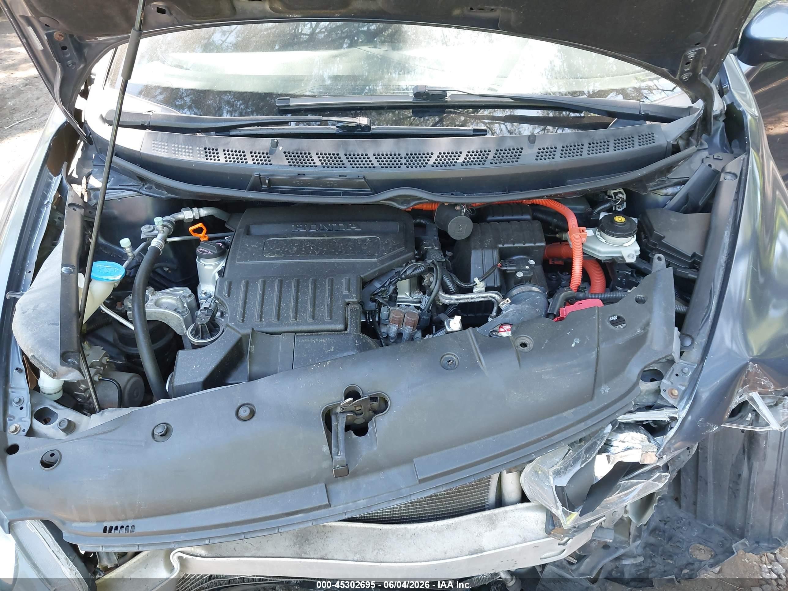2009 Honda Civic Hybrid Gray vin: JHMFA36209S012098