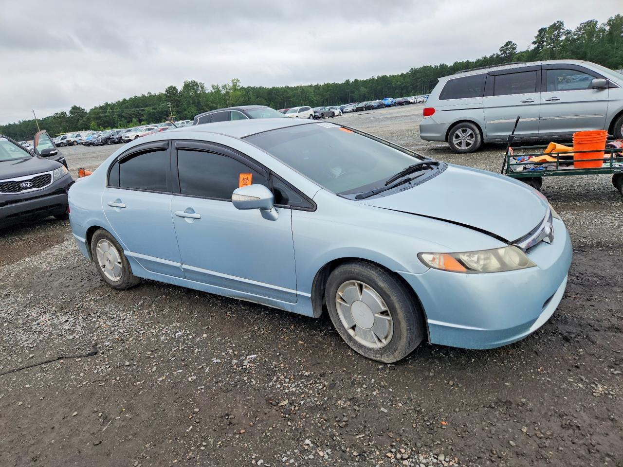 2006 Honda Civic Hybrid Blue vin: JHMFA36216S029374