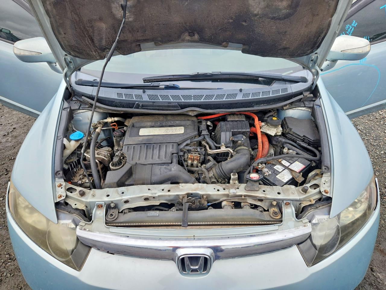 2006 Honda Civic Hybrid Blue vin: JHMFA36216S029374