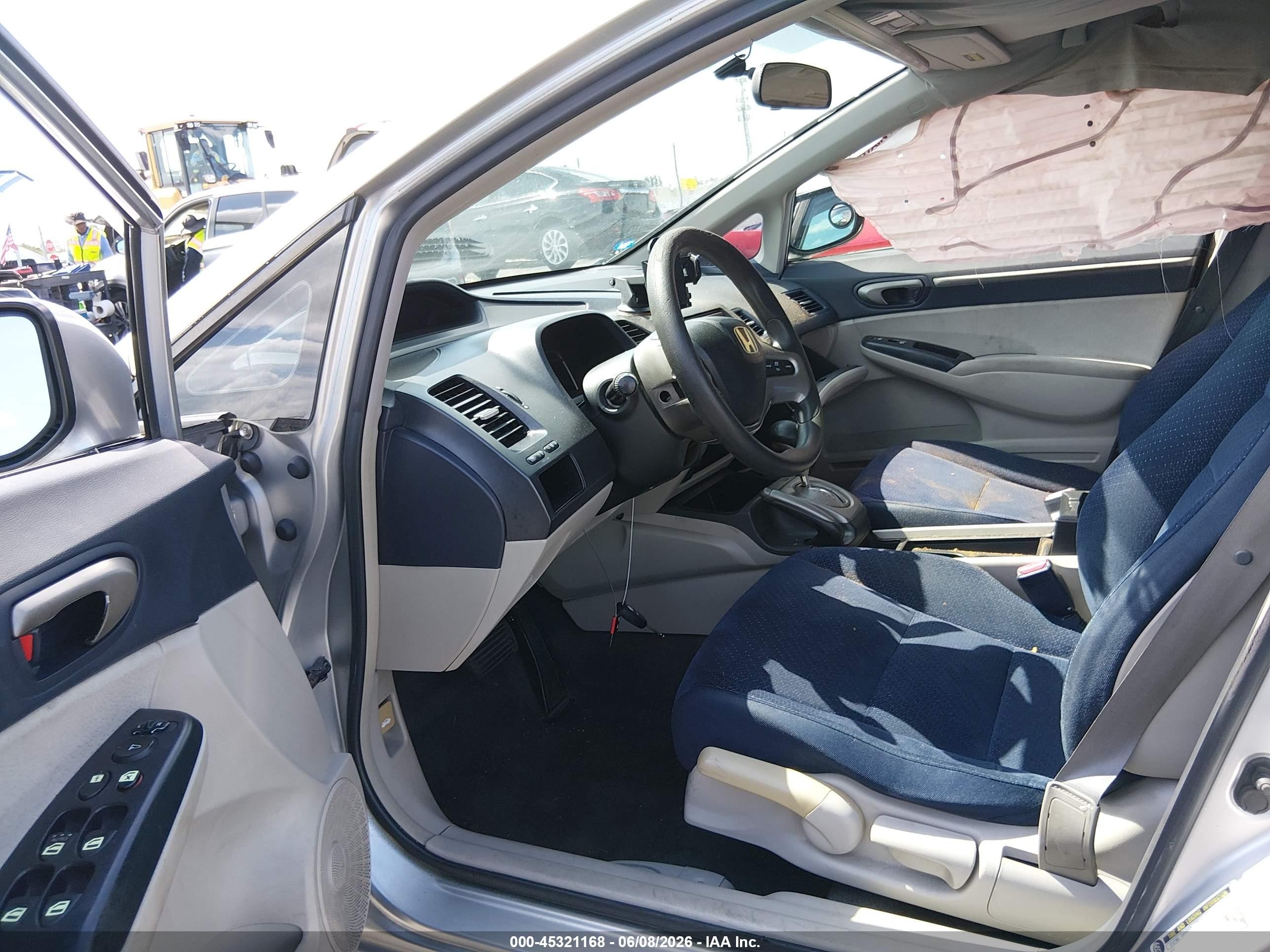 2007 Honda Civic Hybrid   Silver vin: JHMFA36217S001656