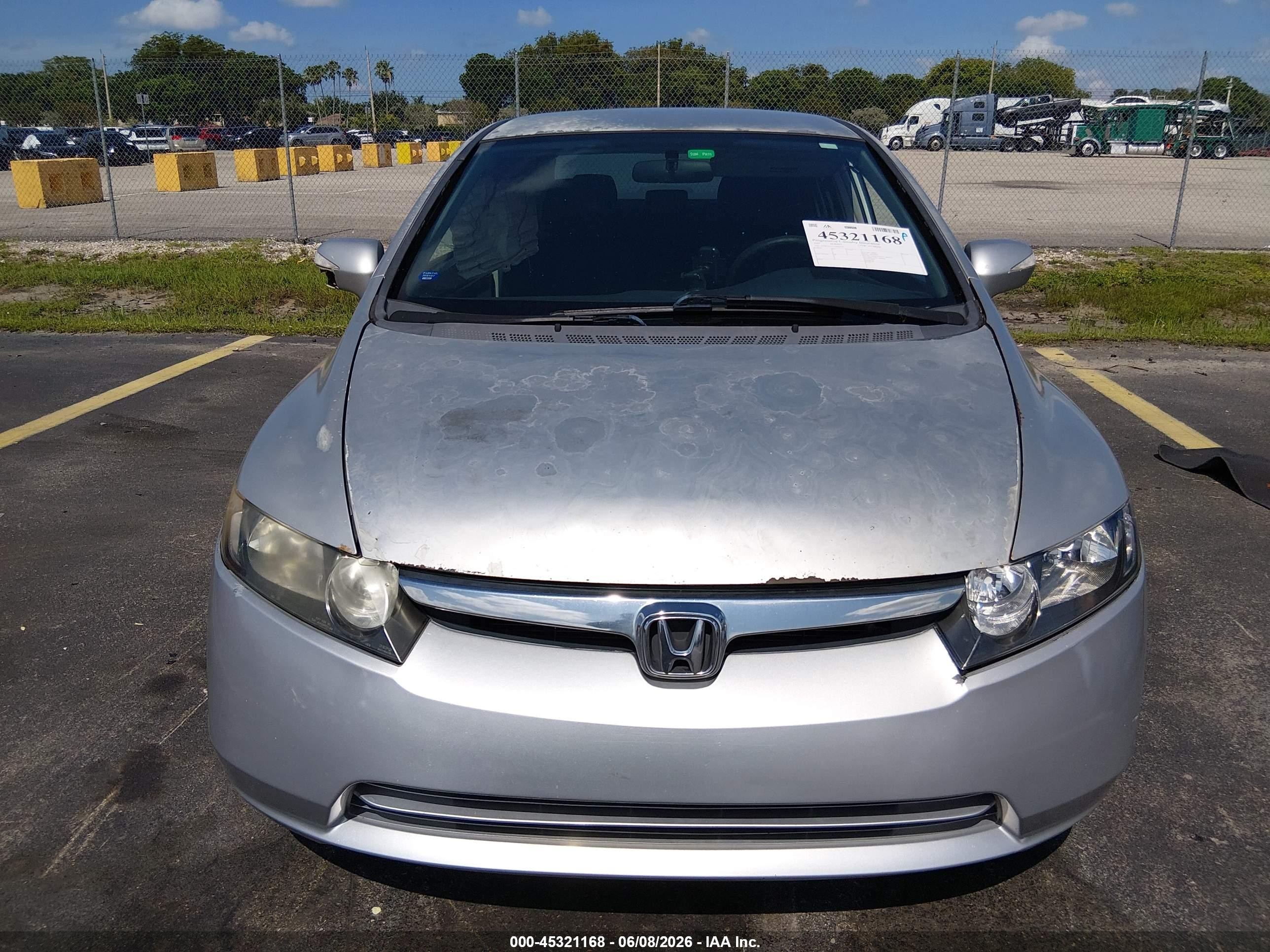 2007 Honda Civic Hybrid   Silver vin: JHMFA36217S001656