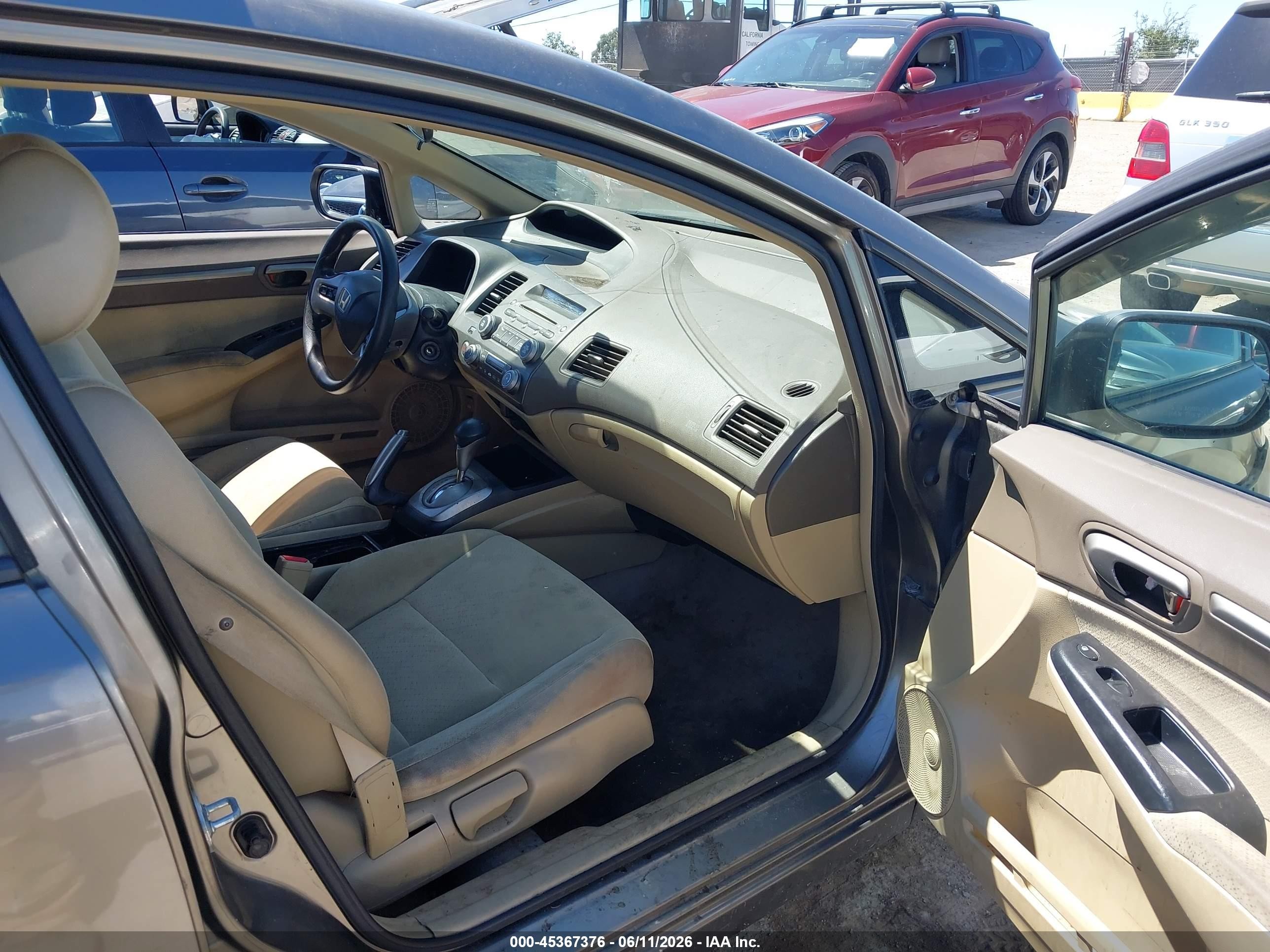 2007 Honda Civic Hybrid   Gray vin: JHMFA36217S008803