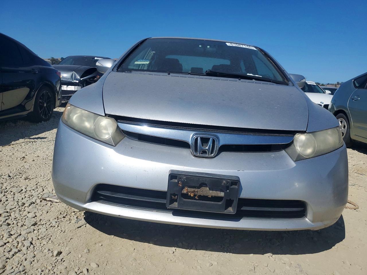 2007 Honda Civic Hybrid Gray vin: JHMFA36217S016383