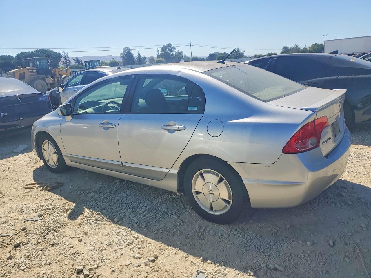 2007 Honda Civic Hybrid Gray vin: JHMFA36217S016383