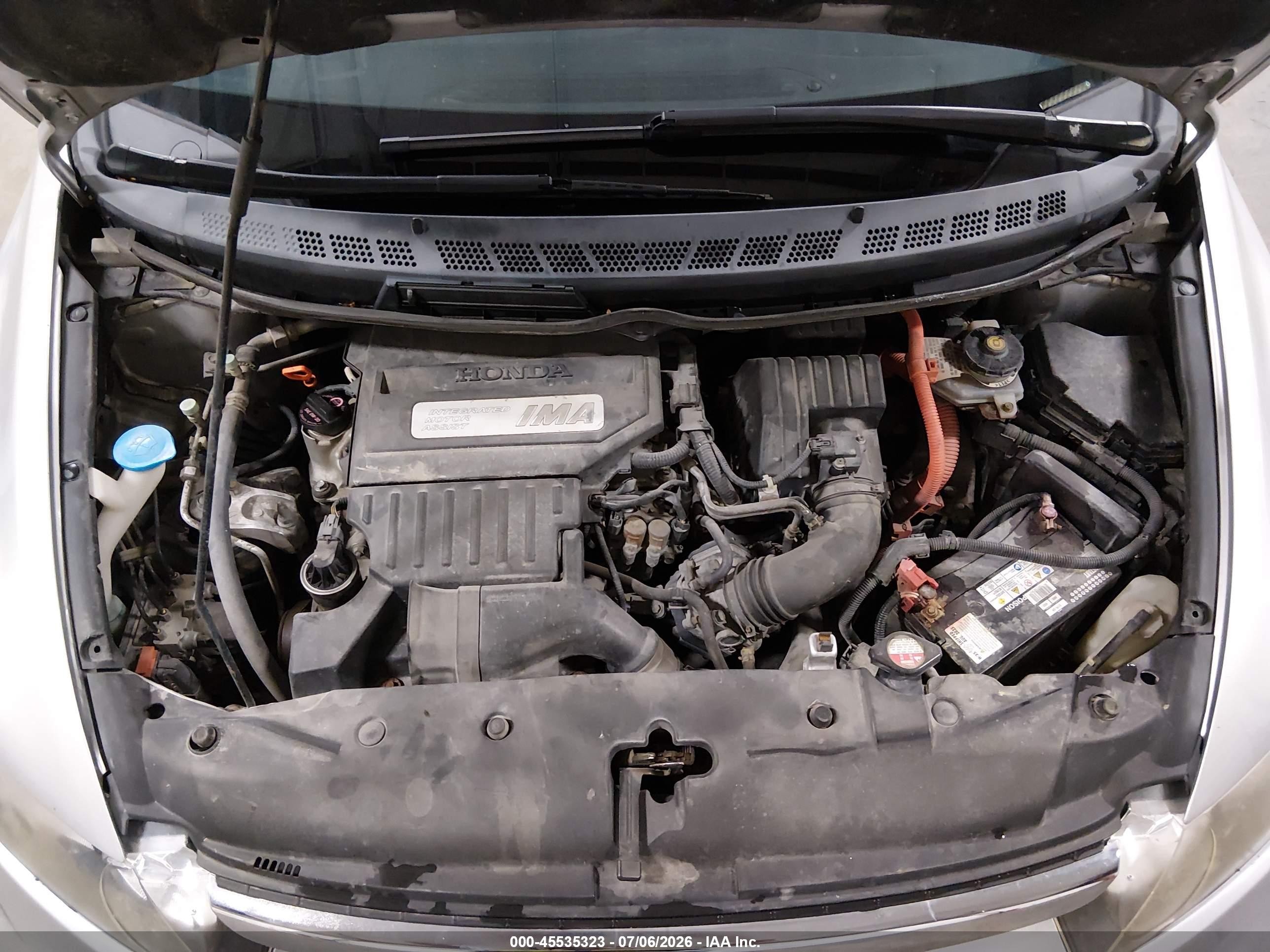 2007 Honda Civic Hybrid   Silver vin: JHMFA36217S023916