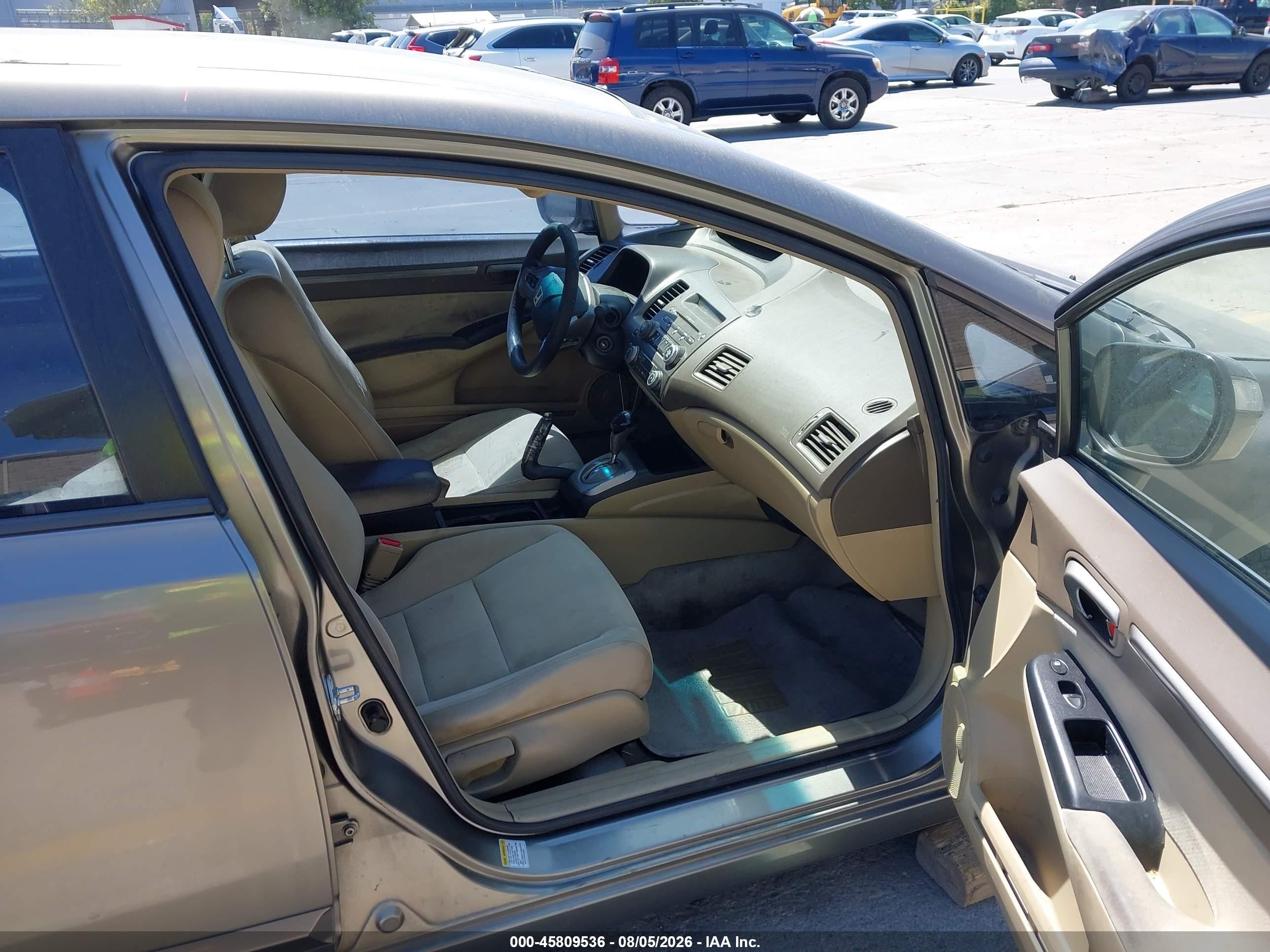 2007 Honda Civic Hybrid   Gray vin: JHMFA36217S024516