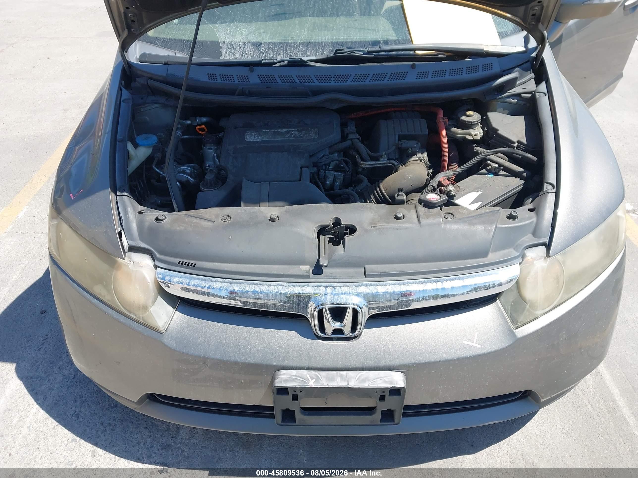 2007 Honda Civic Hybrid   Gray vin: JHMFA36217S024516