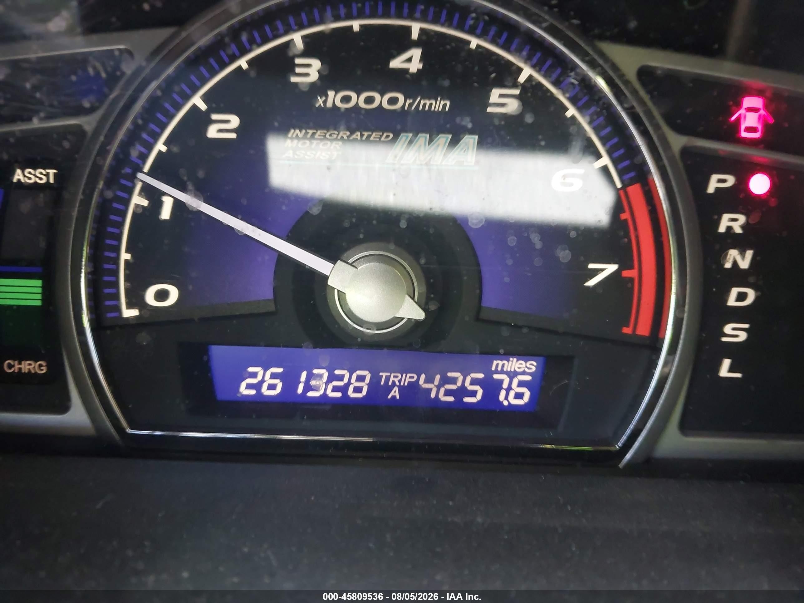 2007 Honda Civic Hybrid   Gray vin: JHMFA36217S024516