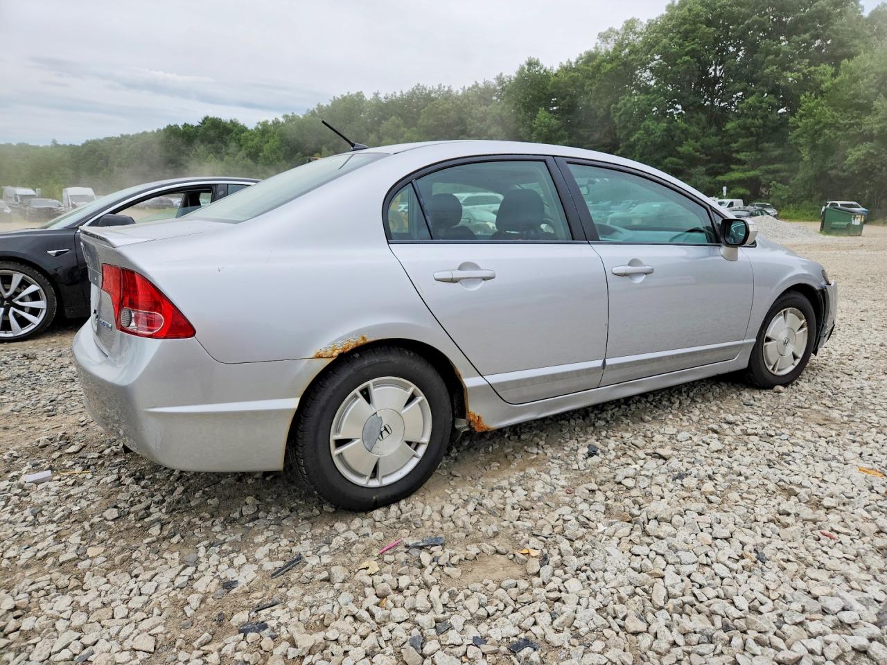 2007 Honda Civic Hybrid Silver vin: JHMFA36217S026993