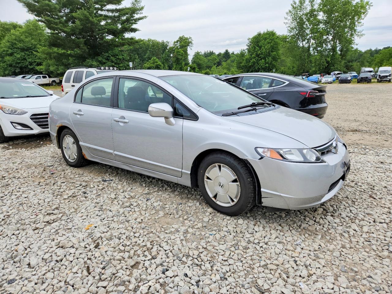 2007 Honda Civic Hybrid Silver vin: JHMFA36217S026993