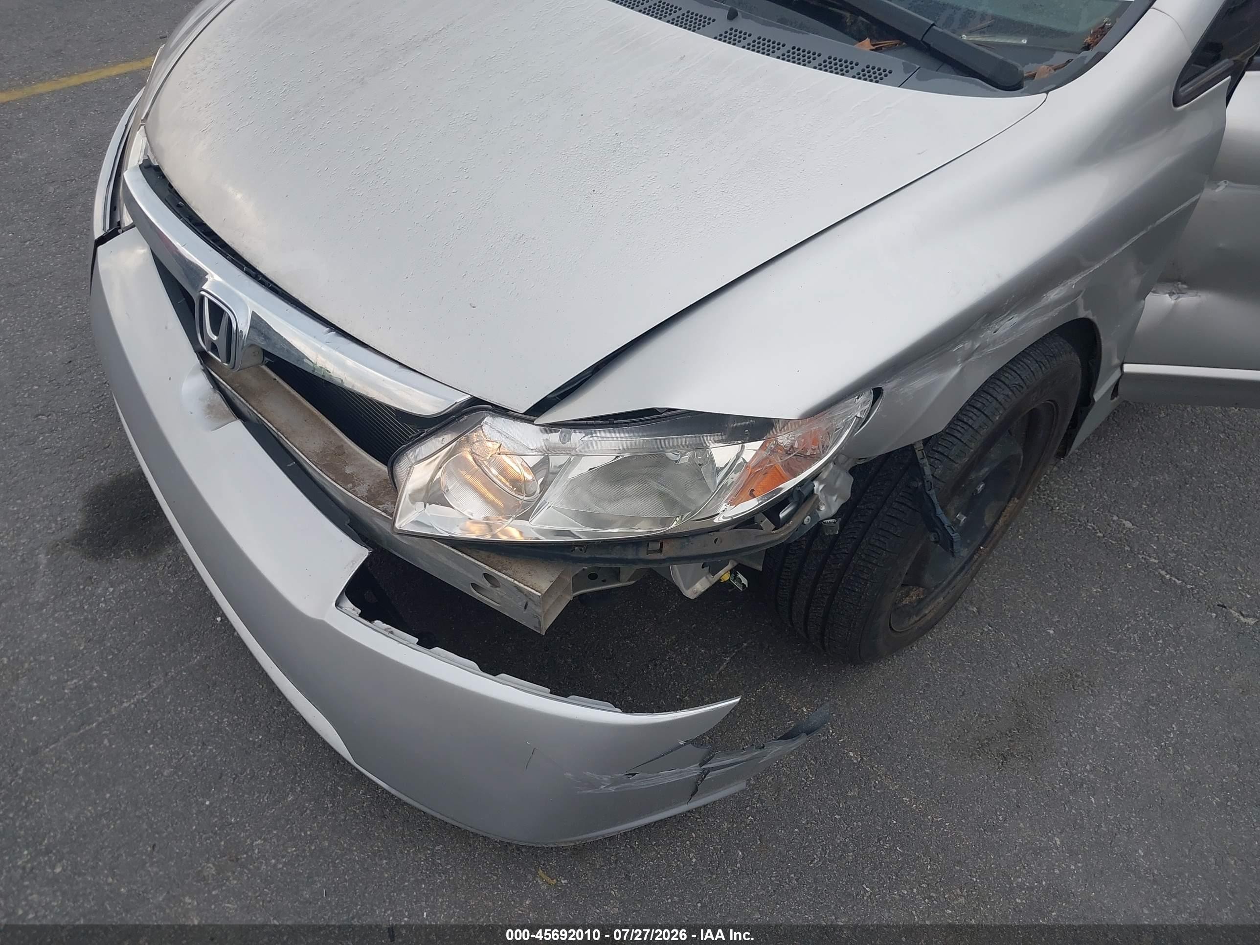 2007 Honda Civic Hybrid   Silver vin: JHMFA36217S029425