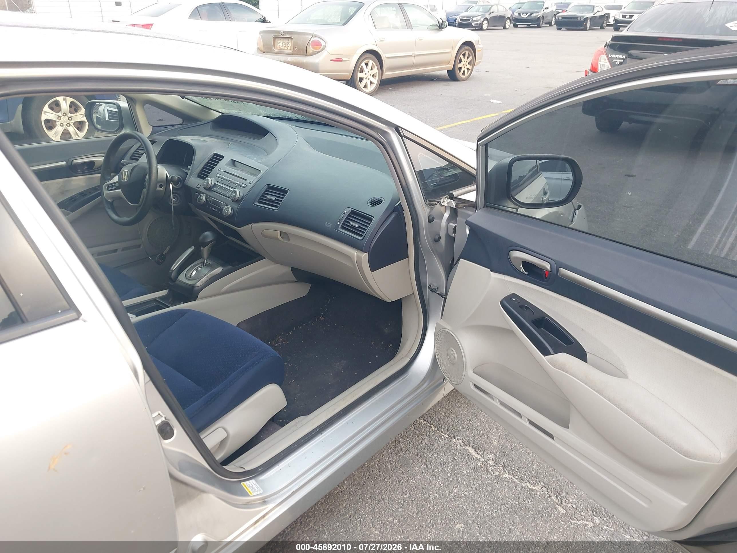 2007 Honda Civic Hybrid   Silver vin: JHMFA36217S029425