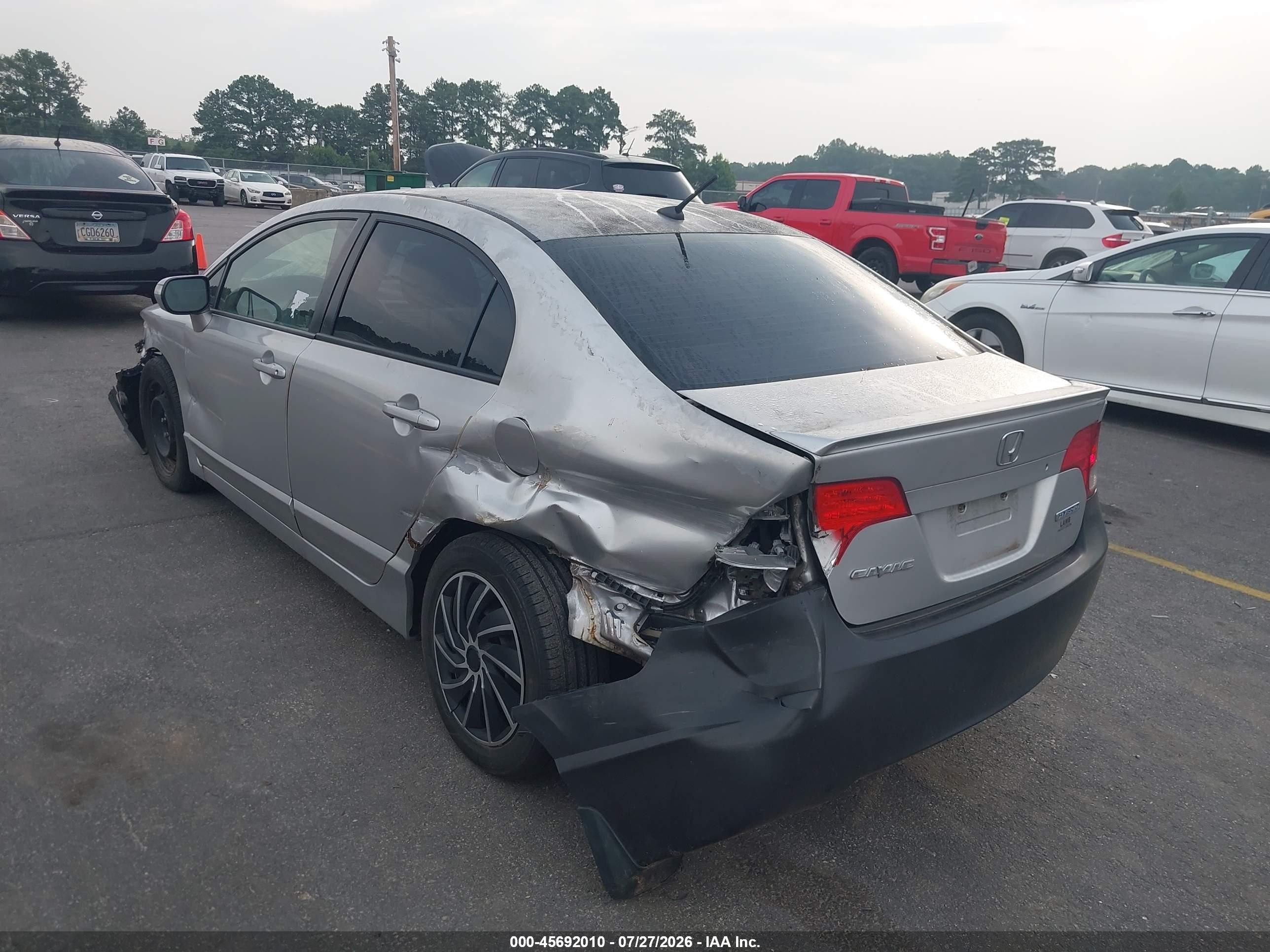 2007 Honda Civic Hybrid   Silver vin: JHMFA36217S029425