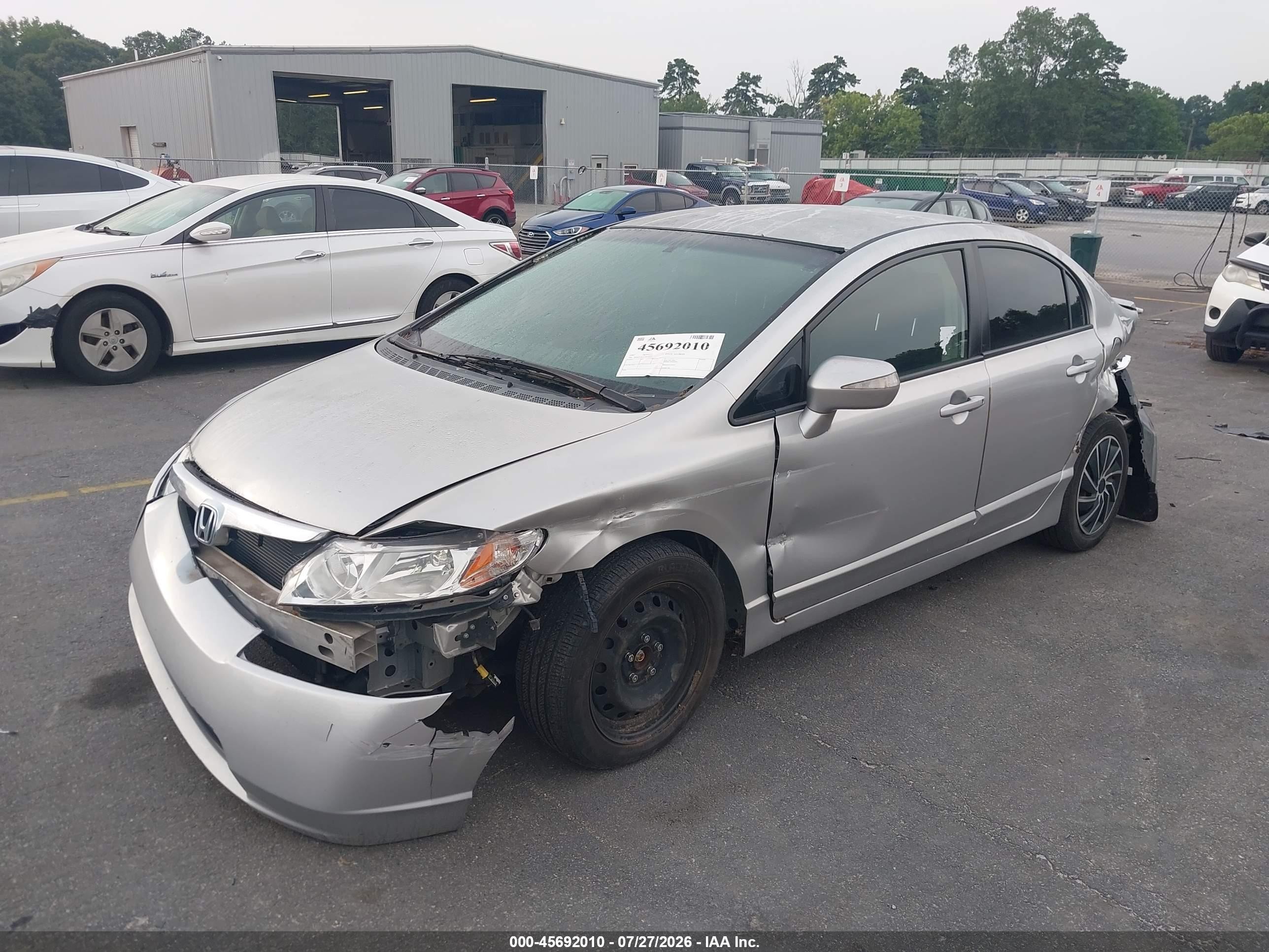 2007 Honda Civic Hybrid   Silver vin: JHMFA36217S029425