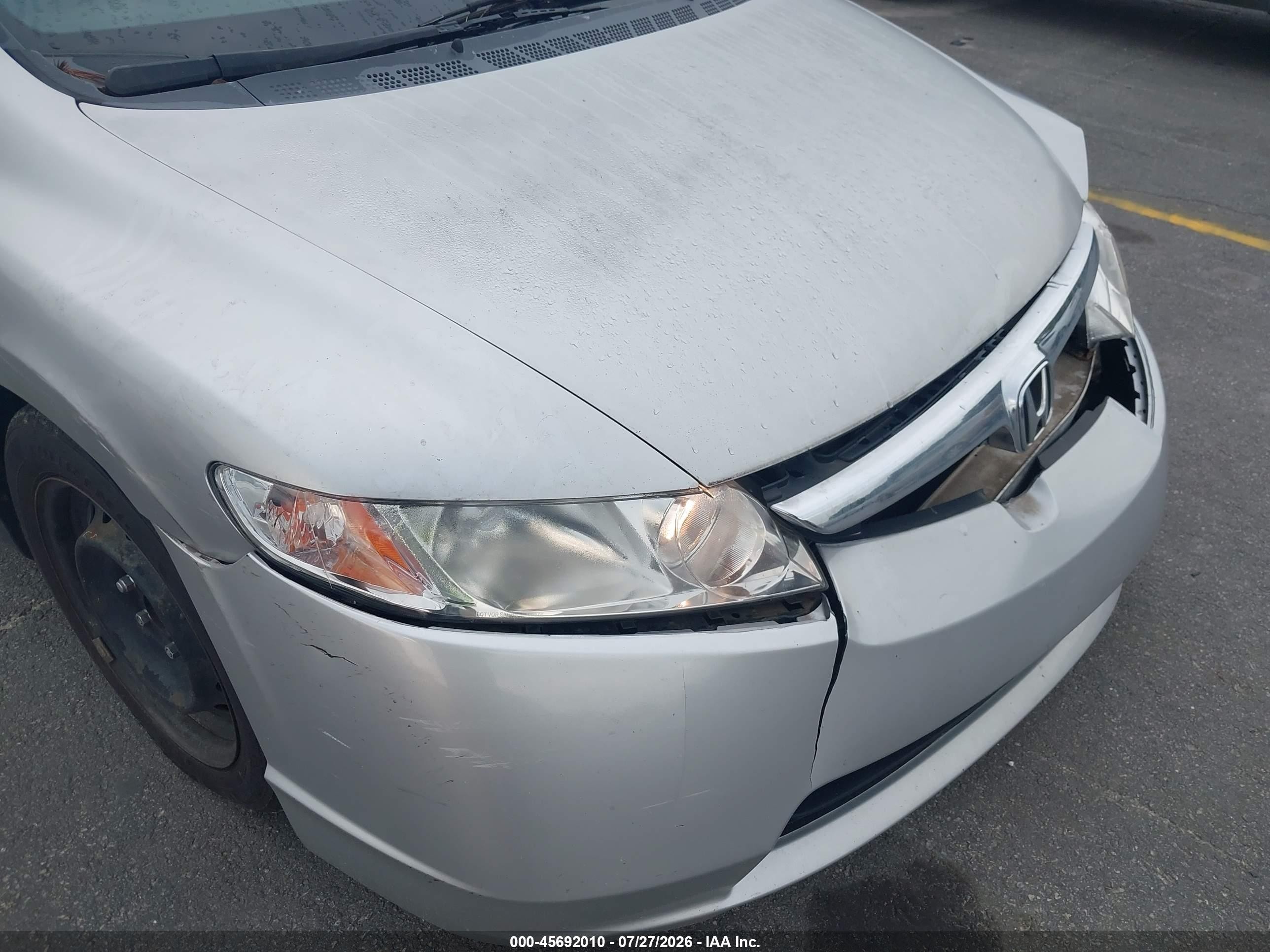 2007 Honda Civic Hybrid   Silver vin: JHMFA36217S029425