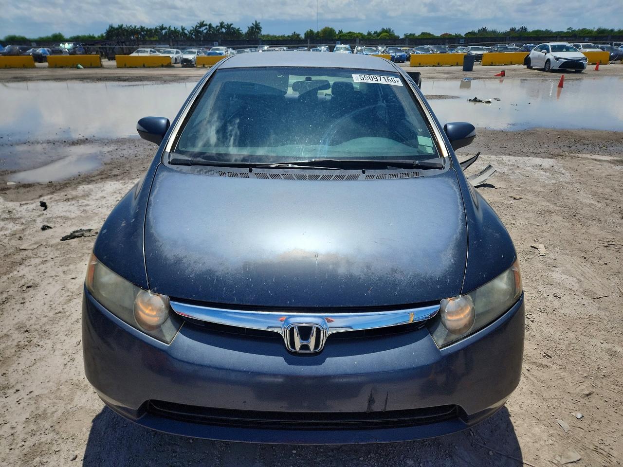 2008 Honda Civic Hybrid Gray vin: JHMFA36218S004834