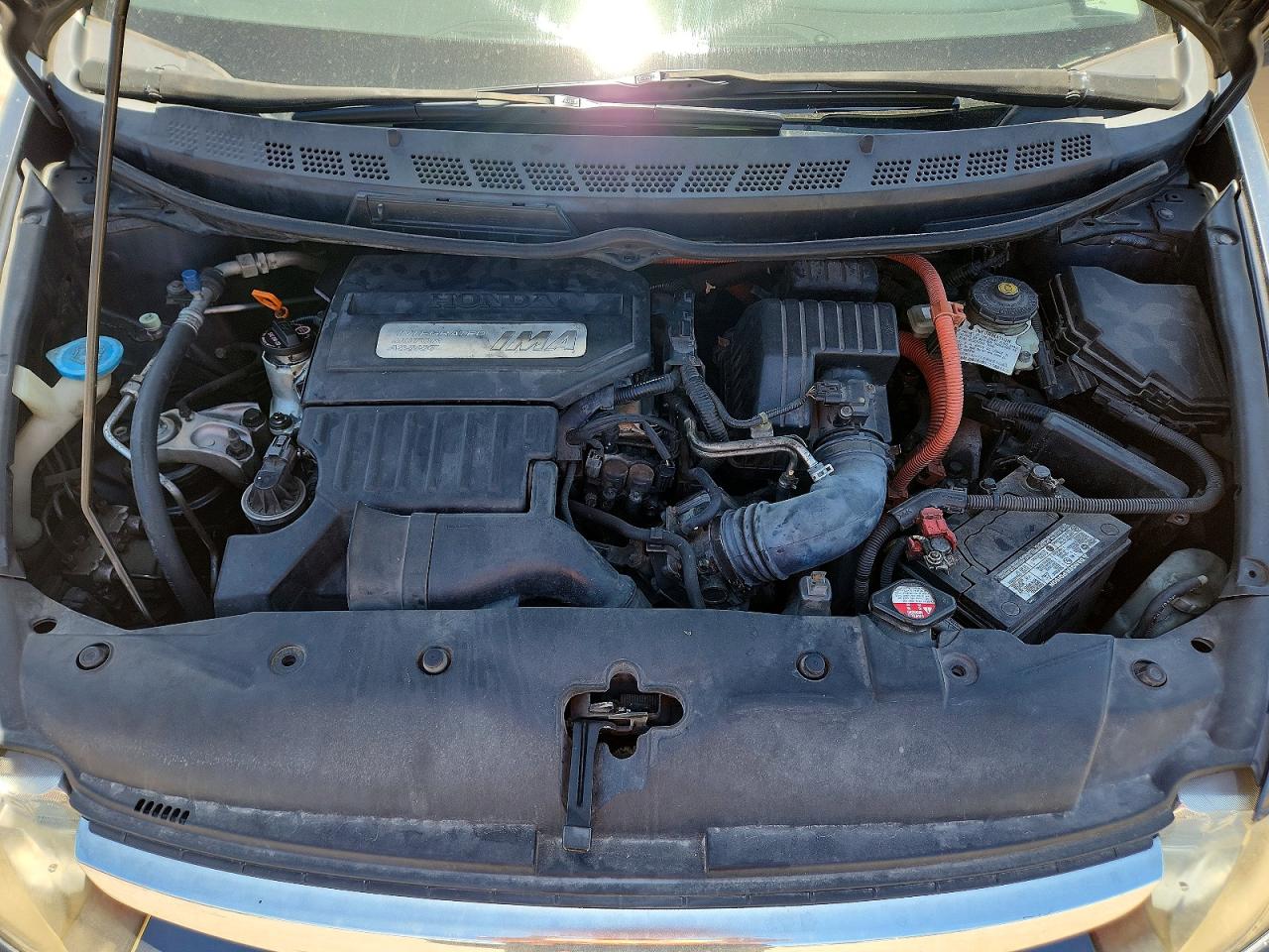2008 Honda Civic Hybrid Gray vin: JHMFA36218S004834