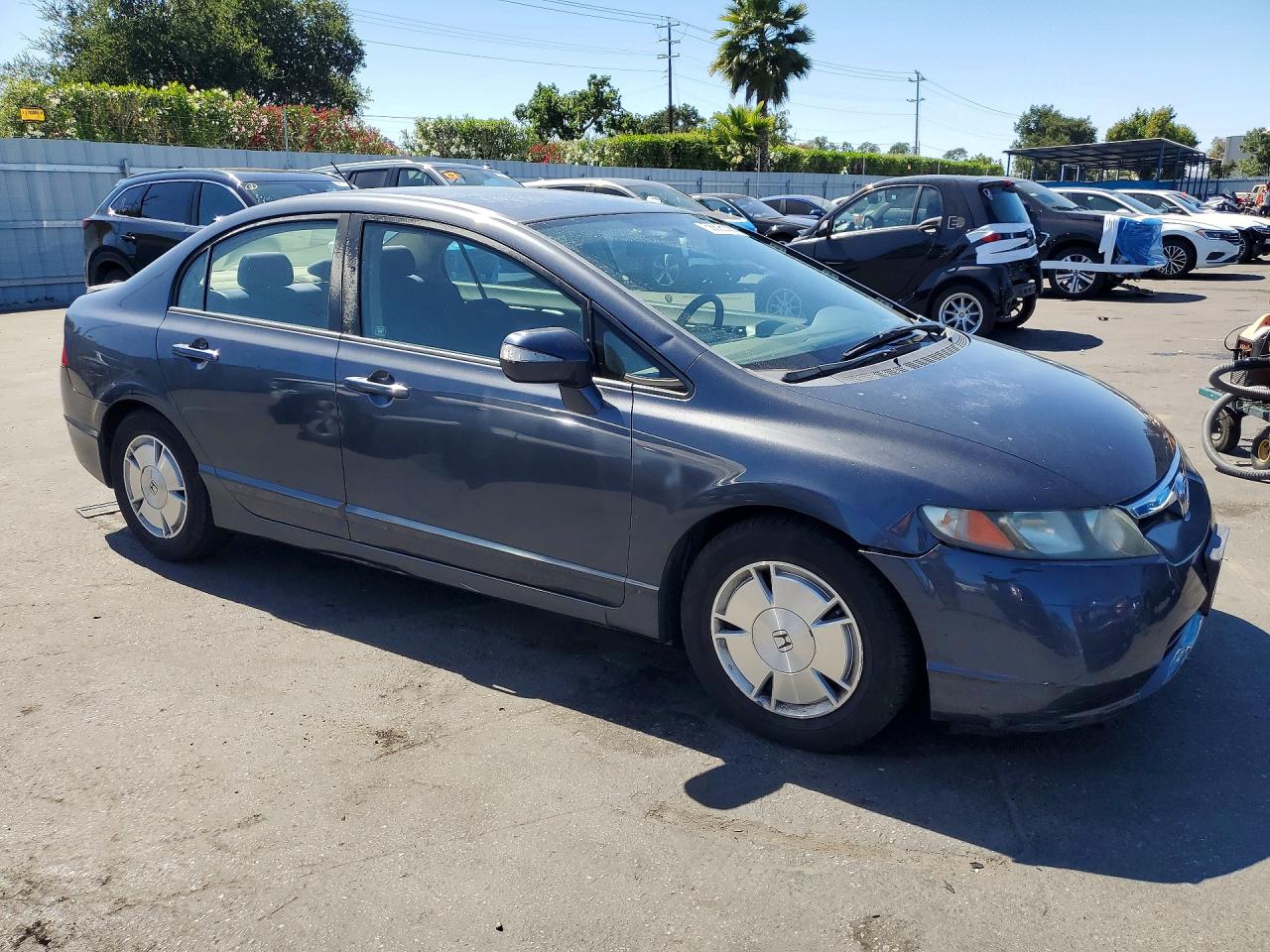 2008 Honda Civic Hybrid Blue vin: JHMFA36218S013131