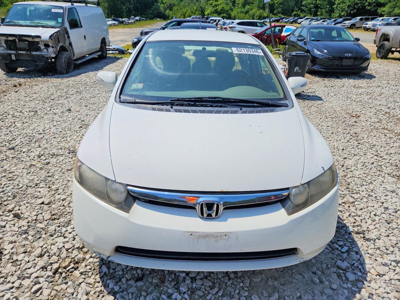 2008 Honda Civic Hybrid White vin: JHMFA36218S019351