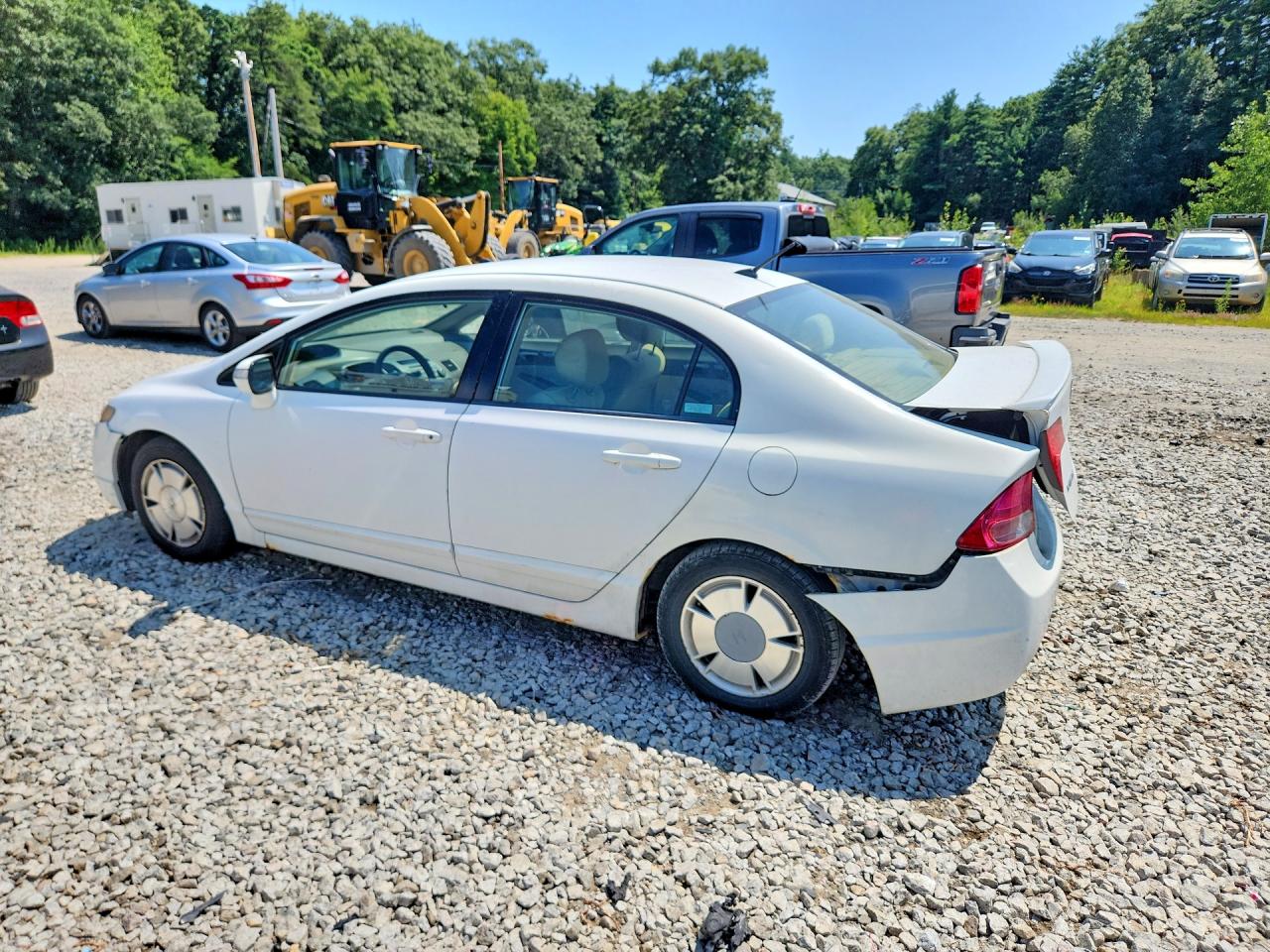 2008 Honda Civic Hybrid White vin: JHMFA36218S019351