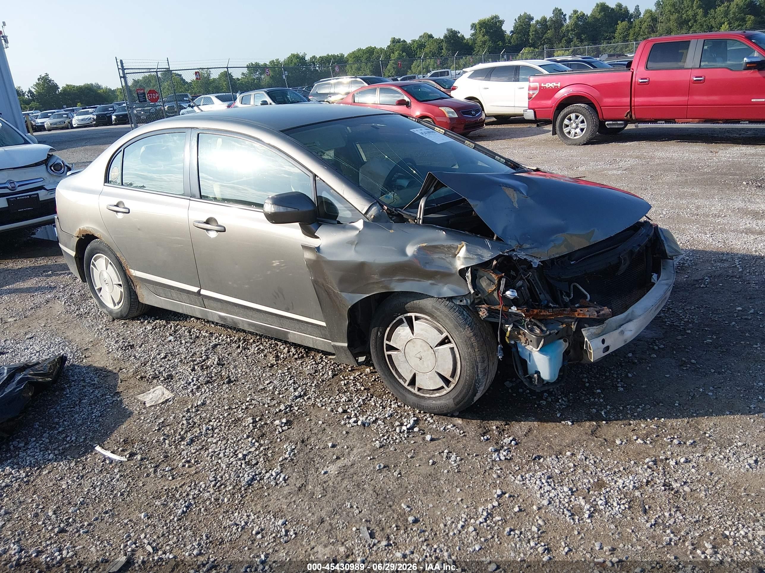 2008 Honda Civic Hybrid   Brown vin: JHMFA36218S022797