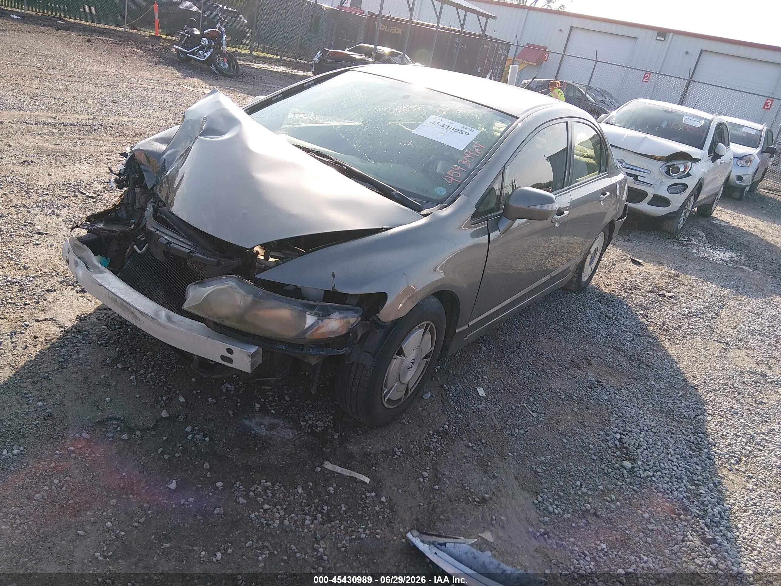 2008 Honda Civic Hybrid   Brown vin: JHMFA36218S022797