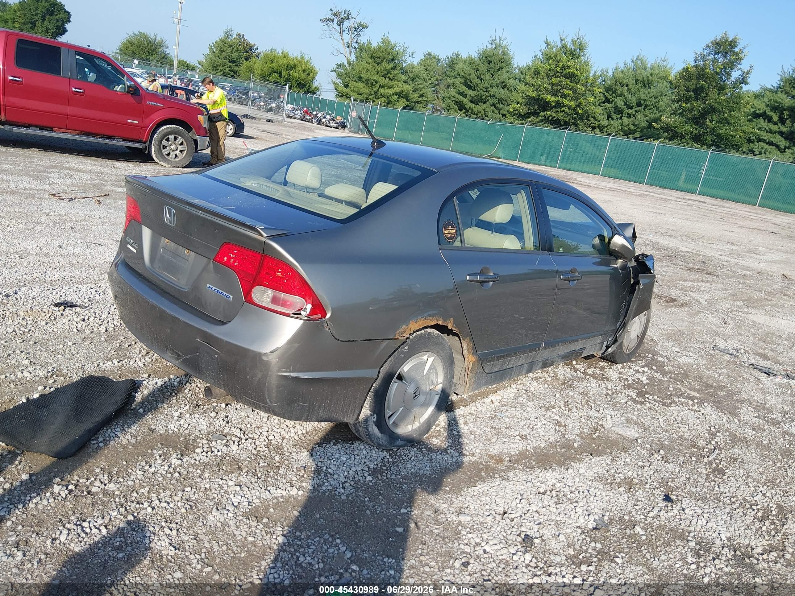 2008 Honda Civic Hybrid   Brown vin: JHMFA36218S022797